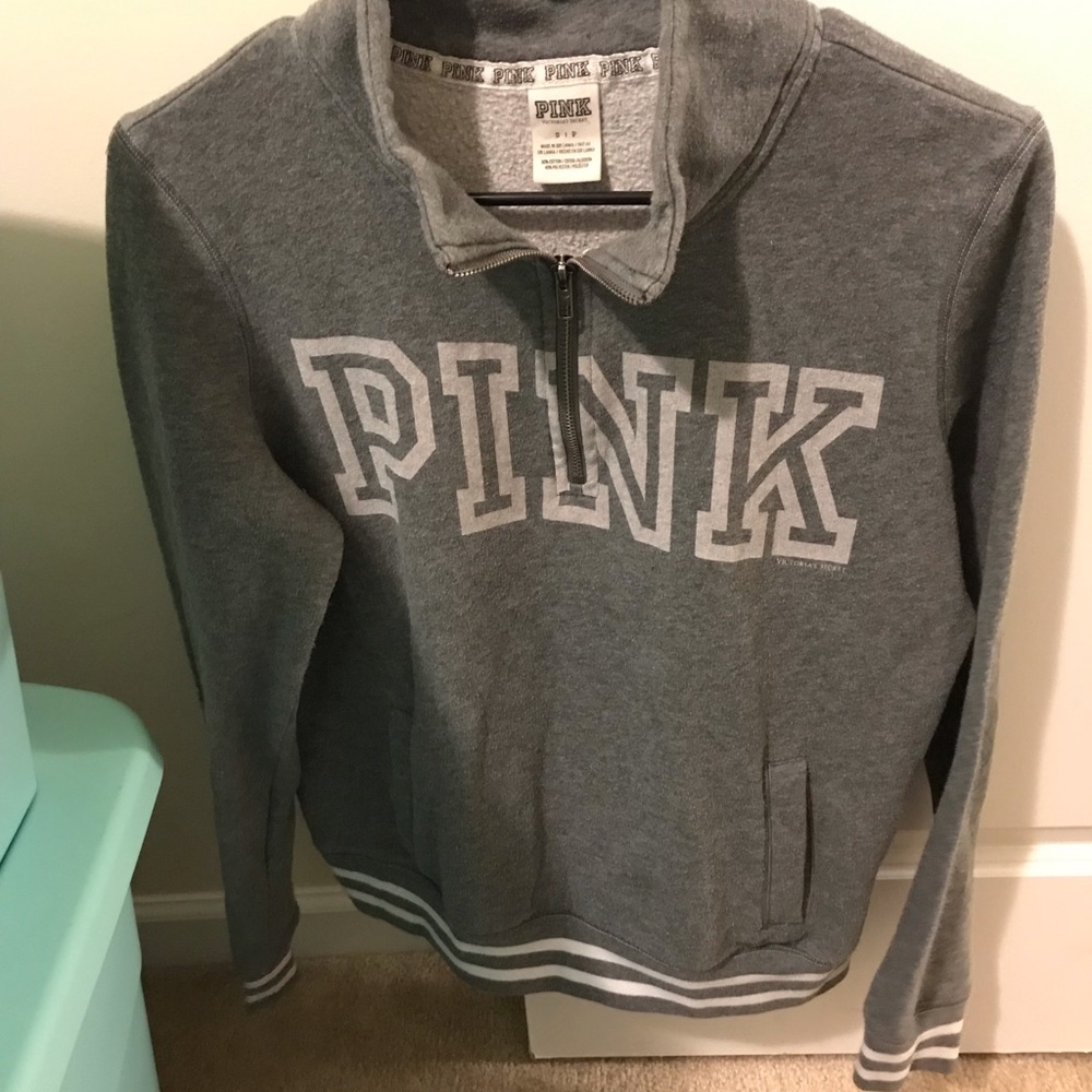Pink - 1/4 zip Pull over